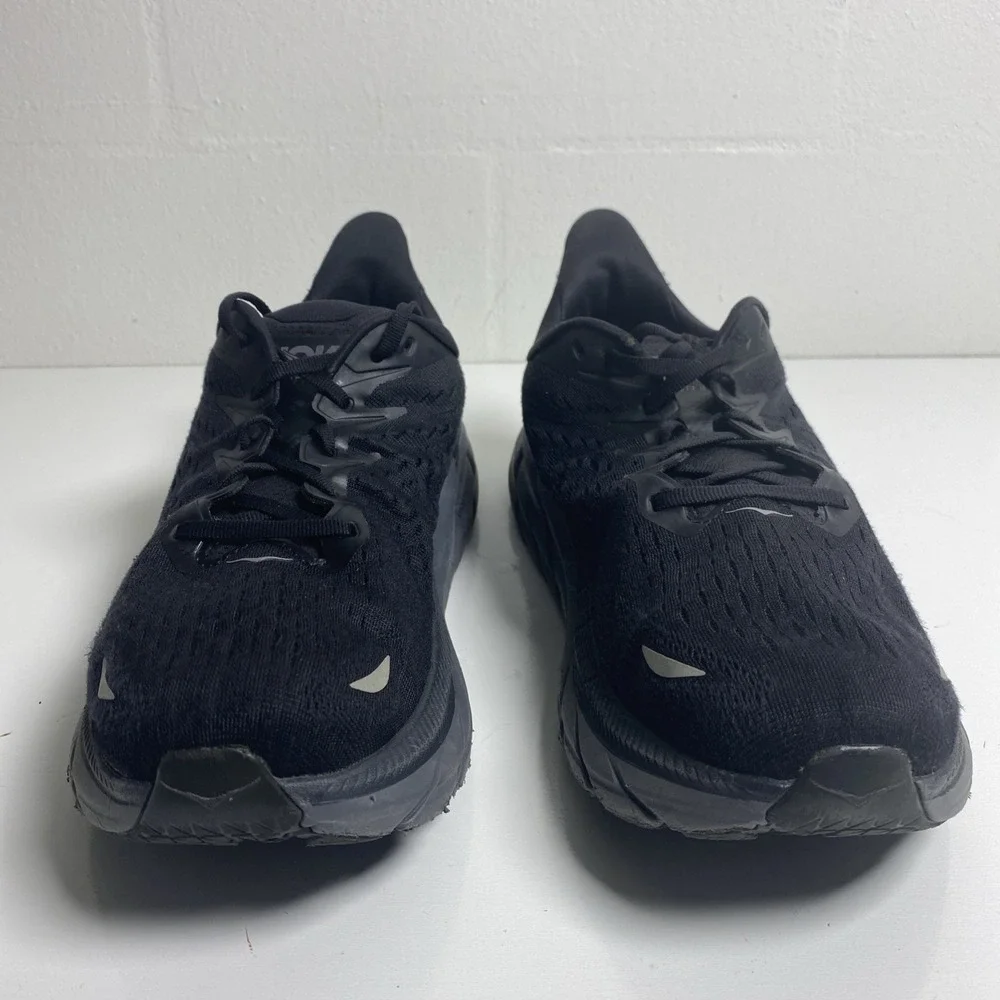 Hoka One One Clifton 8 Men's Running Shoes Size 13D, Black Training Sneakers